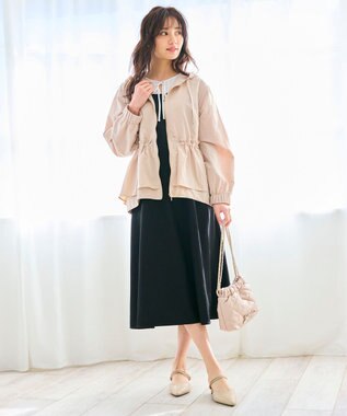 Feroux 【大好評につき新色追加！】ペプラムティアード マウンテン パーカー ピンク系