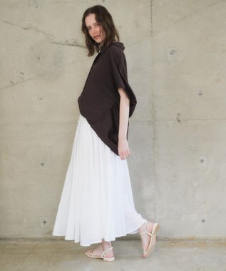 YECCA VECCA ストライプ柄シャツ Brown