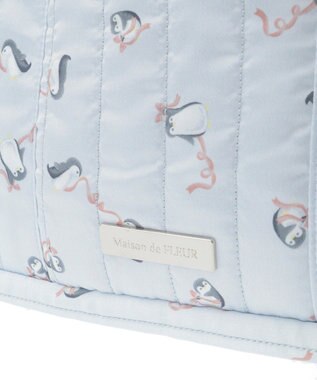 Maison de FLEUR ペンギンキルトショルダーバッグ Light Blue