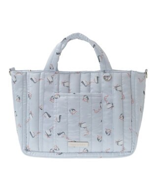 Maison de FLEUR ペンギンキルトショルダーバッグ Light Blue