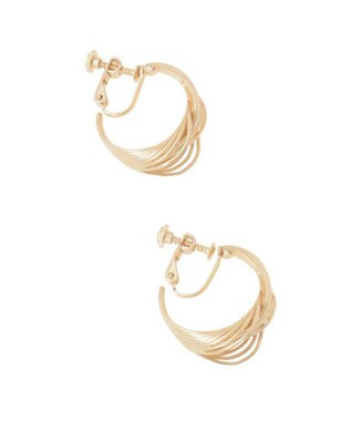 AMERICAN HOLIC フェザーフープイヤリング Gold