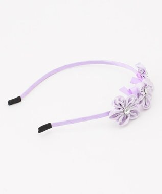 ANY KIDS お花×リボンカチューシャ ラベンダー