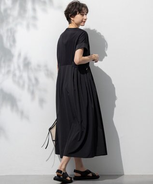 23区 S 【撥水加工/汗シミ防止/洗える】コンビデザイン マルチワンピース ブラック系