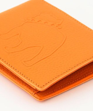 J.PRESS MEN 【MORPHO×J.PRESS】バックブル 二つ折り財布(小銭入れ付き札入) オレンジ系