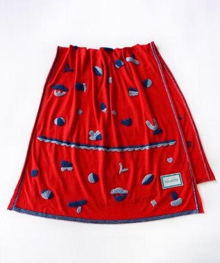 nitorito 【UNISEX】Sanpo オリジナル柄 ストール red