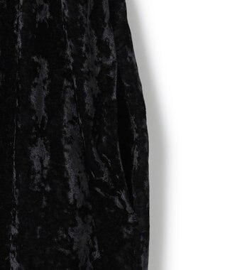 ICB 【洗える】 シアーベルベット キャミソールワンピース ブラック系