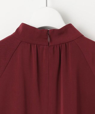 自由区 【WEB限定】ラグランタック ドレス ワイン系