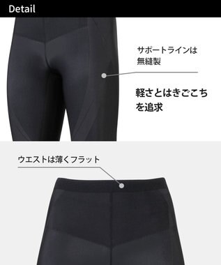 CW-X 【WOMEN】 CW-X レディース スポーツタイツ ハーフ(ひざ上丈) 下半身サポート(股関節・腰・おしり・ふともも) マラソン 球技 HZY695 /ワコール シルバーグレー