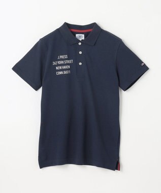 J.PRESS KIDS 【140-170cm】T/C ライト カノコ 半袖ポロシャツ ネイビー系