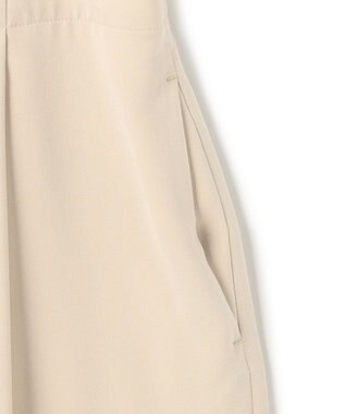 uncrave バックサテンジョーゼット オールインワン ライトベージュ