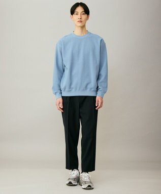 UNFILO MENS 【ストレッチ/イージーケア】WOOL TOUCH 機能美パンツ ワイド ネイビー