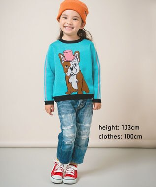 ami amie 【UNISEX】紳士のフレブルプルオーバー145cm サックス