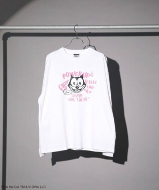 Green Parks ■ＦＥＬＩＸ　フェイスロゴｐｔ　ロンＴＥＥ White