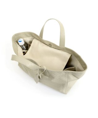 UNBILLION カシュカシュ cachecache / メッシュエンボス横長ショッパートート アイボリー