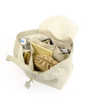 UNBILLION カシュカシュ cachecache / メッシュエンボス横長ショッパートート アイボリー