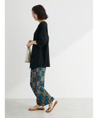 Green Parks アシメトリーデザインチュニック Black