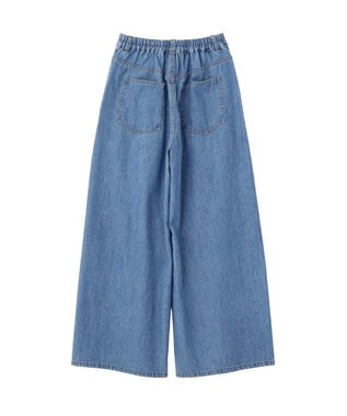 earth music&ecology イージータックワイドデニム Light Indigo