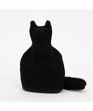 UNBILLION カシュカシュ cachecache / ネコ刺繍自立ポーチ ブラック
