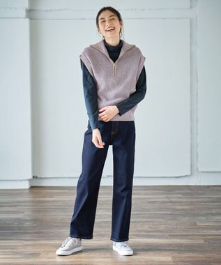 ANY 【ストレッチ】コンフォート美脚 デニムパンツ インディゴ