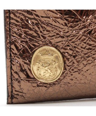 A.D.M.J. 【牛革】クラックメタル/イタリアンレザーオーガナイザーパース ブロンズ