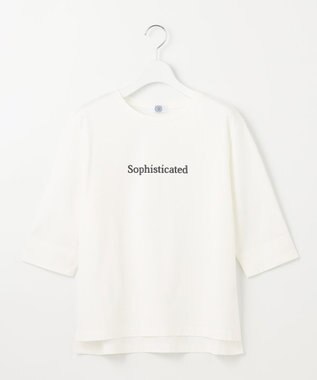 J.PRESS LADIES L ロゴTシャツ ホワイト系