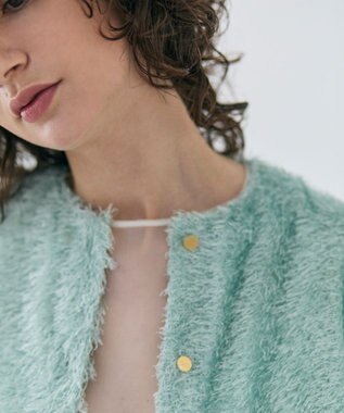 BEIGE， 【GISELe 4月号掲載】KOCHIA / ファージャカードクルーネックブラウス Sage