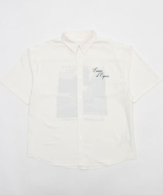 WEGO アムンゼンフォトプリントBIGシャツ（SS） ホワイト