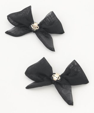 steppi チュールリボン シュークリップ ブラック