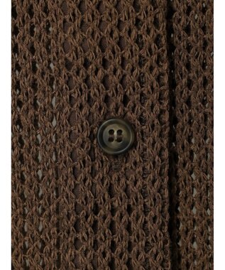 Green Parks カットレースシャツチュニック Brown