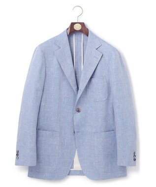 J.PRESS MEN リネンブリーザブルメッシュ ジャケット サックスブルー系