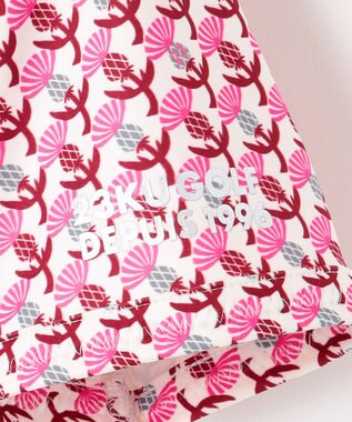 23区GOLF 【WOMEN】【吸水速乾/UVカット】アザミ小紋柄半袖ポロシャツ アイボリー系5