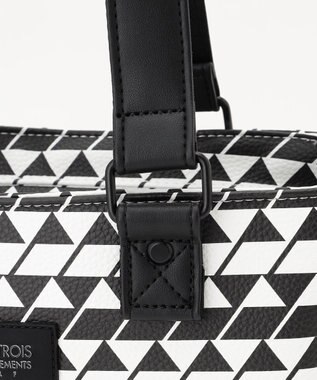 23区GOLF 【UNISEX】フラッグ総柄カートバッグ ブラック系5