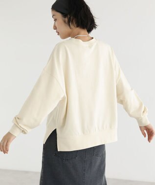 Green Parks アソートカレッジロゴ裏毛プルオーバー Beige