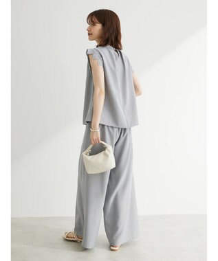 Green Parks ・ＥＬＥＮＣＡＲＥ　ＤＵＥ　リネンライクワイドパンツ Gray