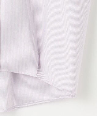 ANY SIS S 【洗える】シルケットストライプスキッパー カットソー ラベンダーストライプ