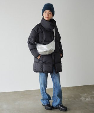 russet ソフトレザーラウンドショルダーバッグ【シルバー】(CE-1470-WEB) Silver