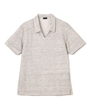 JOSEPH HOMME 【WEB限定商品】トップヘリンボンジャージー　スキッパー ライトグレー系