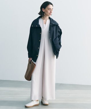 UNFILO L スタンド ZIPアウター ネイビー