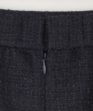 組曲 【KUMIKYOKU NAVY】ラメループモールツイード フレアスカート ネイビー系