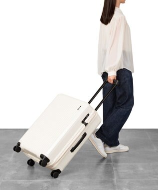 ACE BAGS & LUGGAGE 【WEB限定】ACE クレスタS スーツケース 60/73L ストッパー付き 09162 エース アイボリー