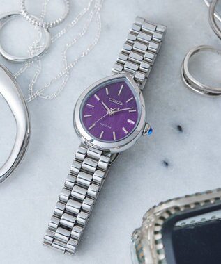 CITIZEN 【電池交換不要】ドロップ形状のジュエリーライクウオッチ EM1200-55X シルバー シルバー