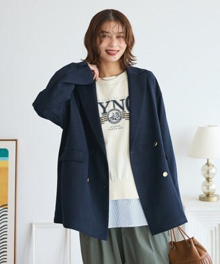 Green Parks アソートカレッジロゴ裏毛プルオーバー Ecru