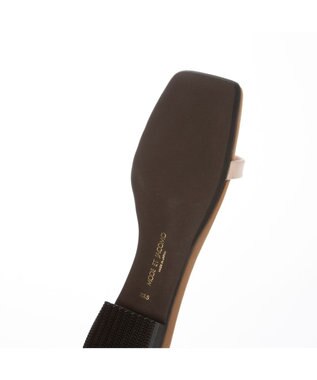 MODE ET JACOMO <MODE ET JACOMO>スリムストラップフラットサンダル ベージュスエード