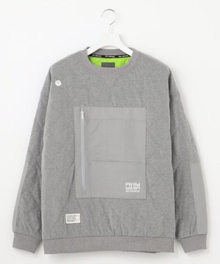 PW CIRCULUS 【MEN】中綿キルトスウェット グレー系
