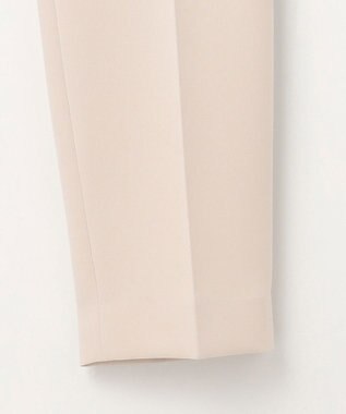 組曲 L 【KUMIKYOKU NAVY】コンフォータブルドレープ フリルテーパードパンツ サンドベージュ系