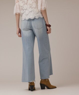 GRACE CONTINENTAL バギーデニムパンツ サックス