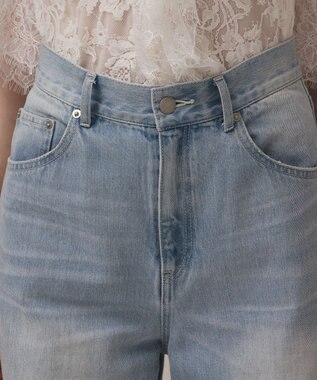 GRACE CONTINENTAL バギーデニムパンツ サックス