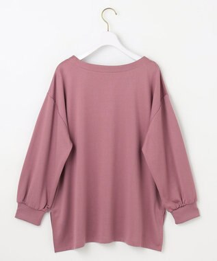 ANY SIS 【洗える】ミニ裏毛エンボスロゴ カットソー ピンク