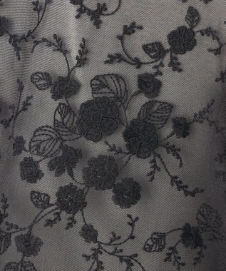 23区 L 【R(アール)】エンブロイダリーフラワー ブラウス ブラック系