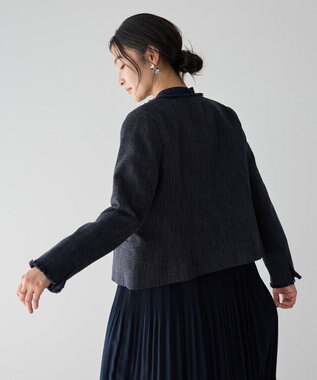 YECCA VECCA ツイードジャケット(1) Navy